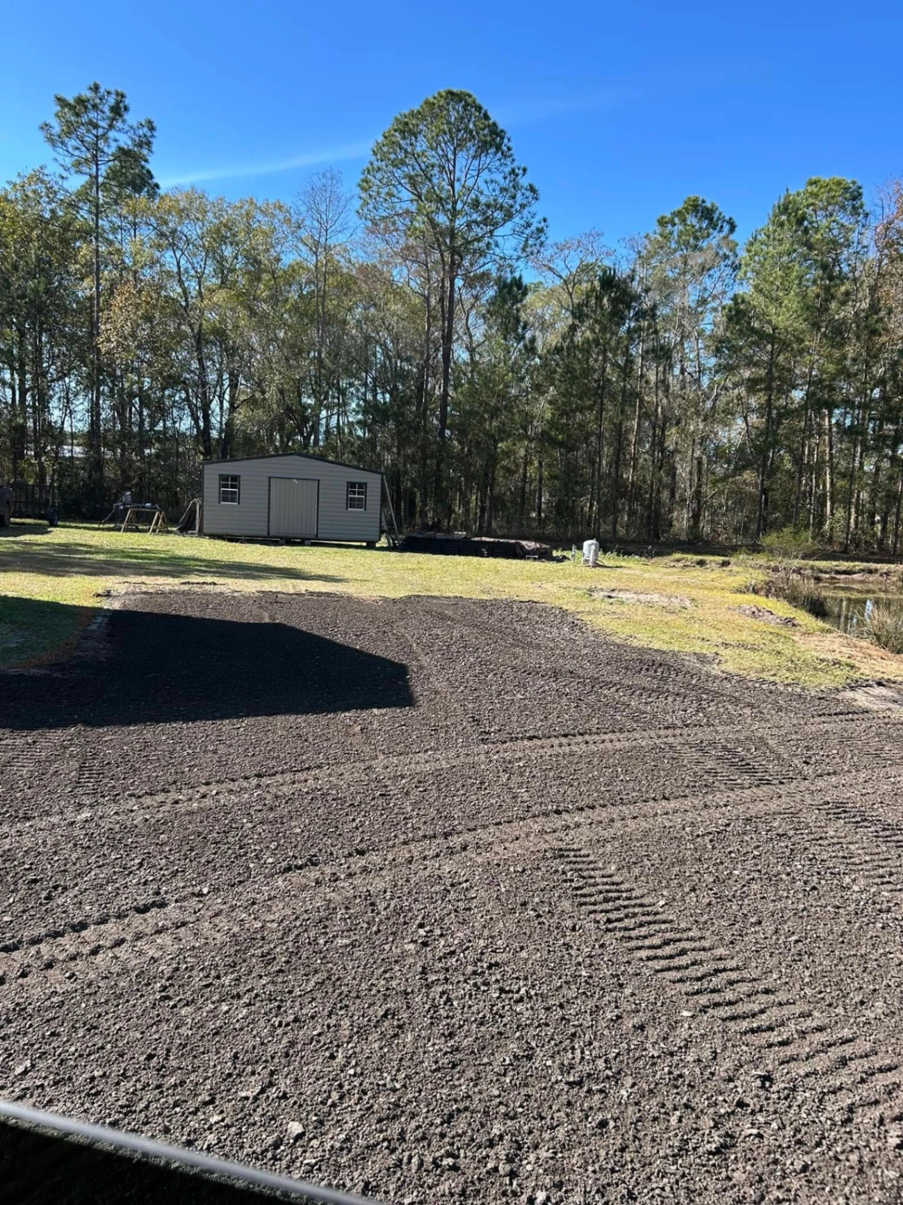 Graded Building Pad — Site Prep & Grading project in Bradford County, FL